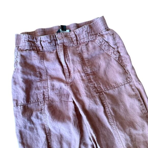 Athleta Cabo Retreat Linen Pant Hearth Rose 4 - Picture 5 of 6